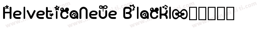 HelveticaNeue BlackI字体转换
